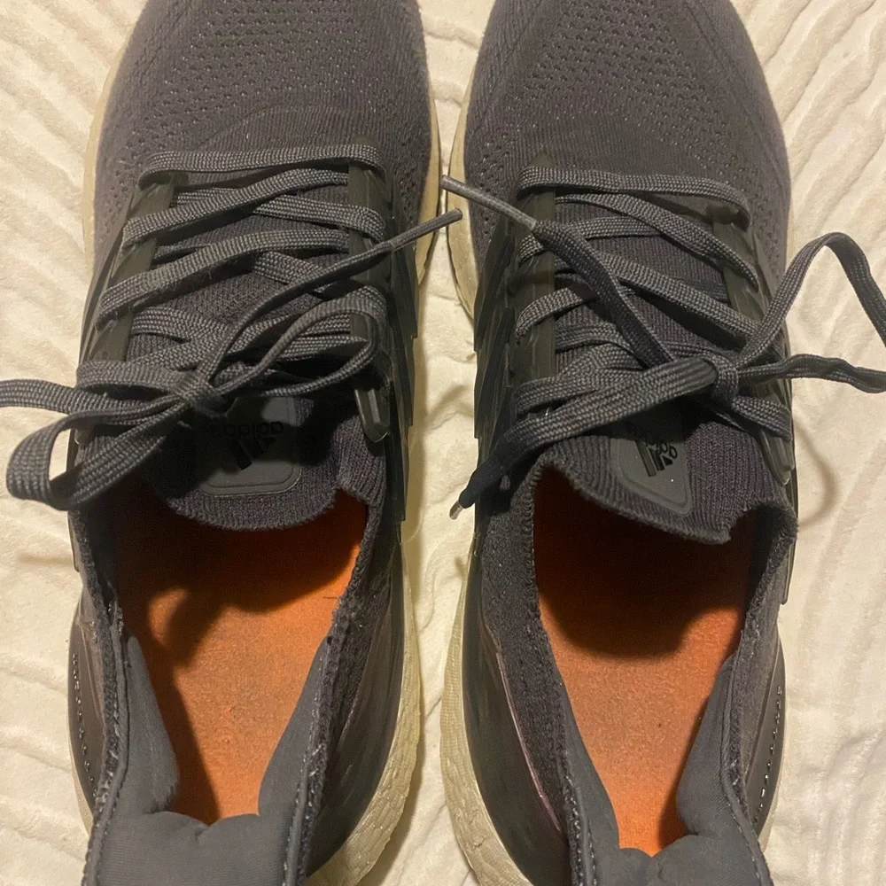 Adidas Ultraboost Men's Gray and Cream Athletic Shoes